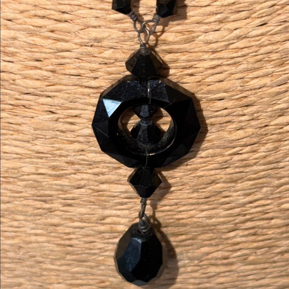 Black onyx vintage sterling silver wire wrapped Necklace stunning piece - Picture 17 of 17